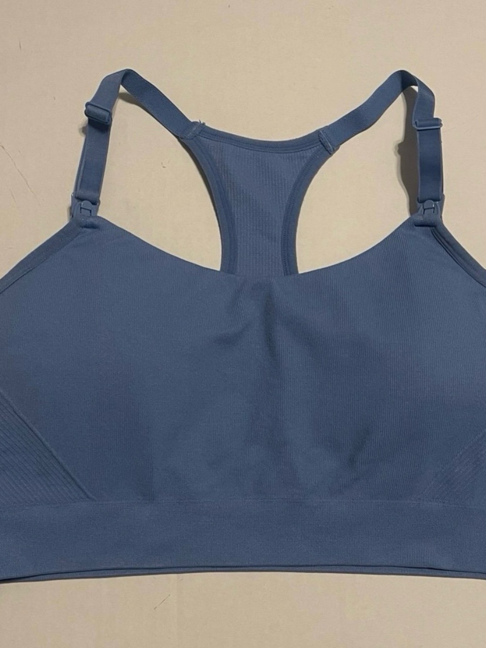 Auden XL Seamless Racerback  - Blue. Nursing bra. Lightly lined  Yoga